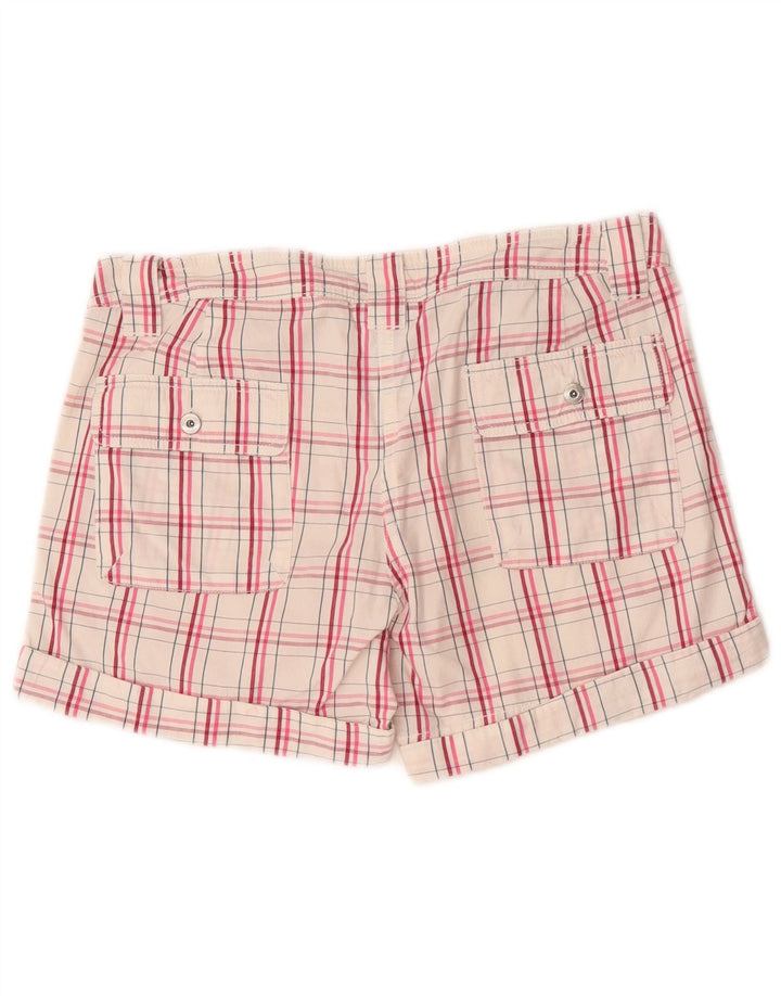 Pantaloncini chino da donna Champion piccoli W27 in cotone a quadri bianchi