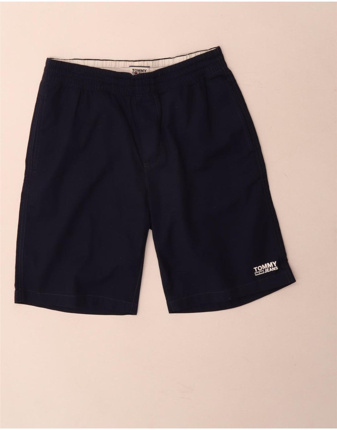 Pantaloncini chino da uomo Tommy Hilfiger piccoli W28 cotone blu navy