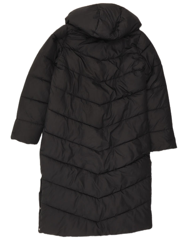 Cappotto imbottito con cappuccio Hollister da donna UK 14 color block medio nero