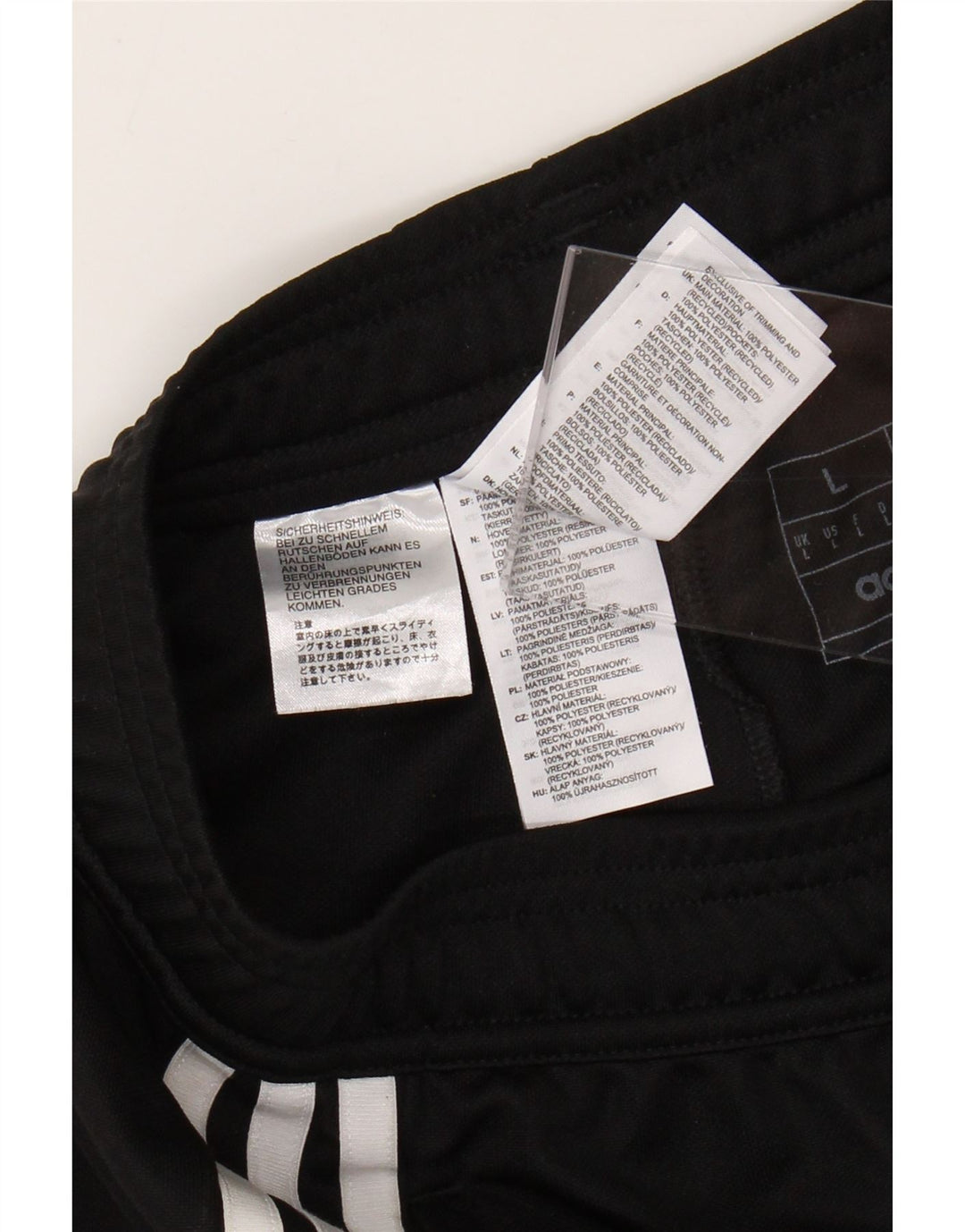 Pantaloni da tuta Adidas Aeroready da uomo grandi in poliestere nero