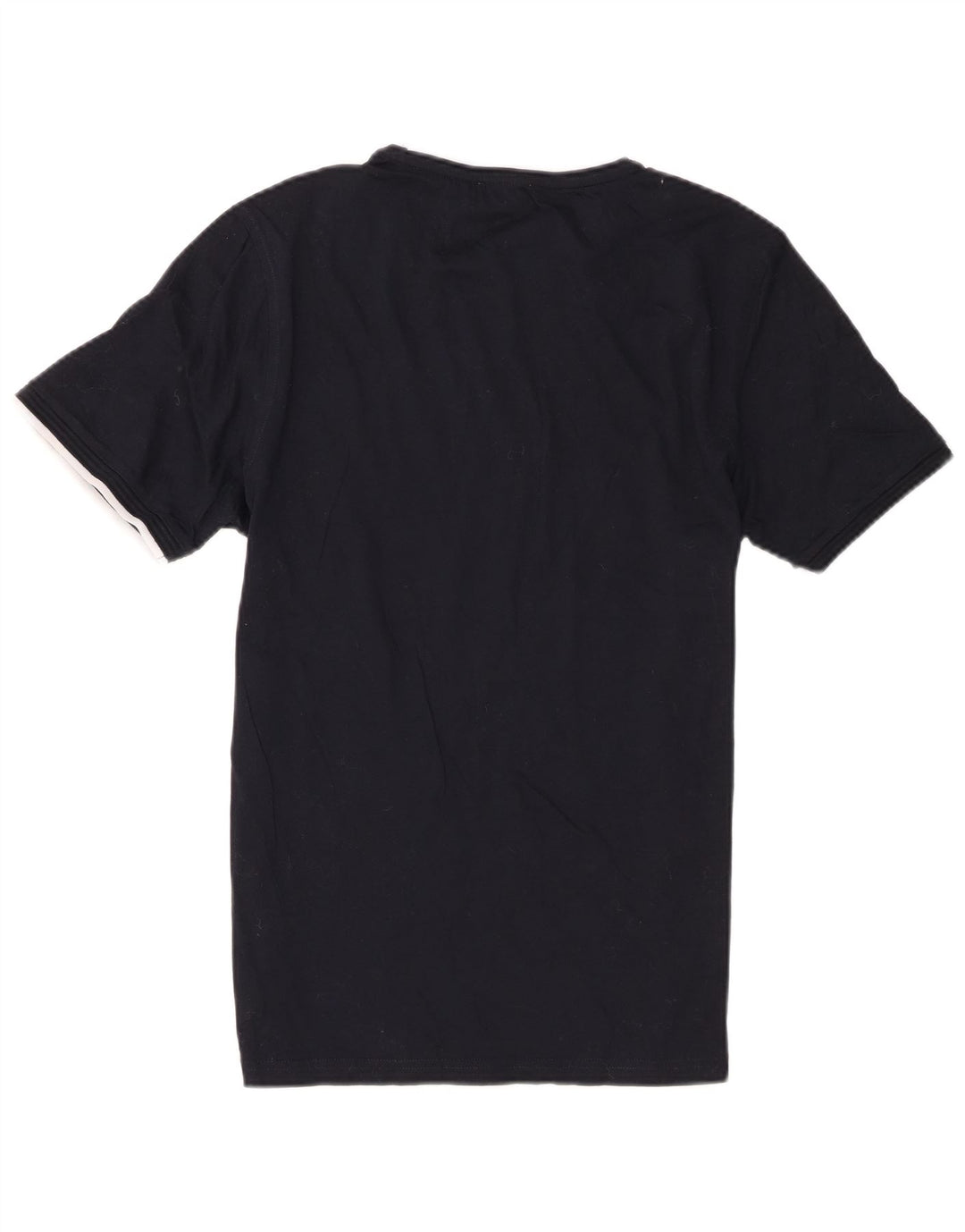 T-shirt regolare da uomo a maniche corte Reiss Top in cotone nero medio