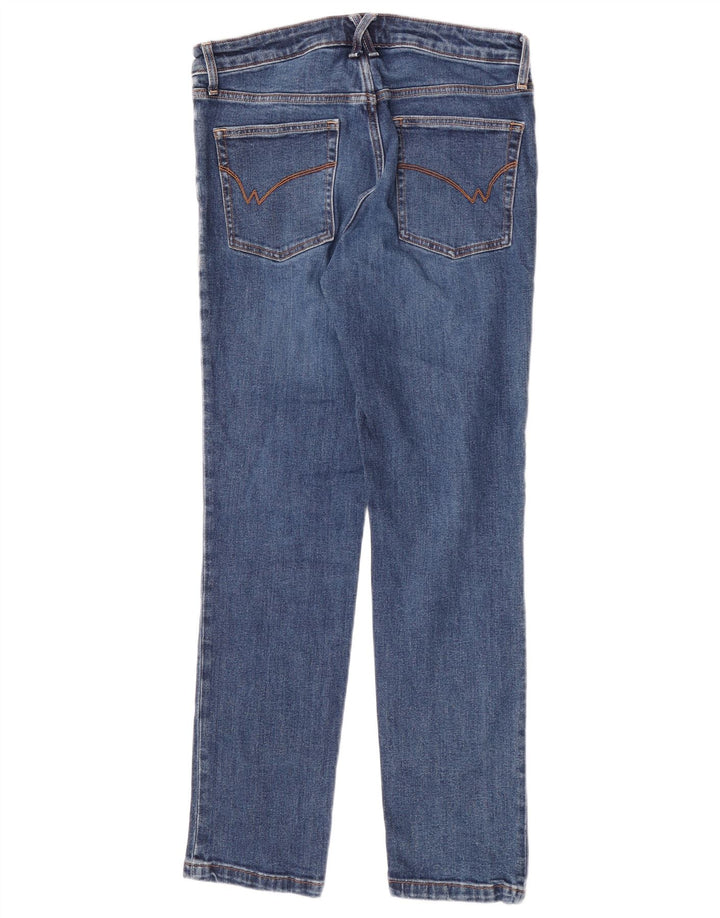 Jeans dritti da donna White Stuff UK 12 Medio W30 L30 Cotone blu