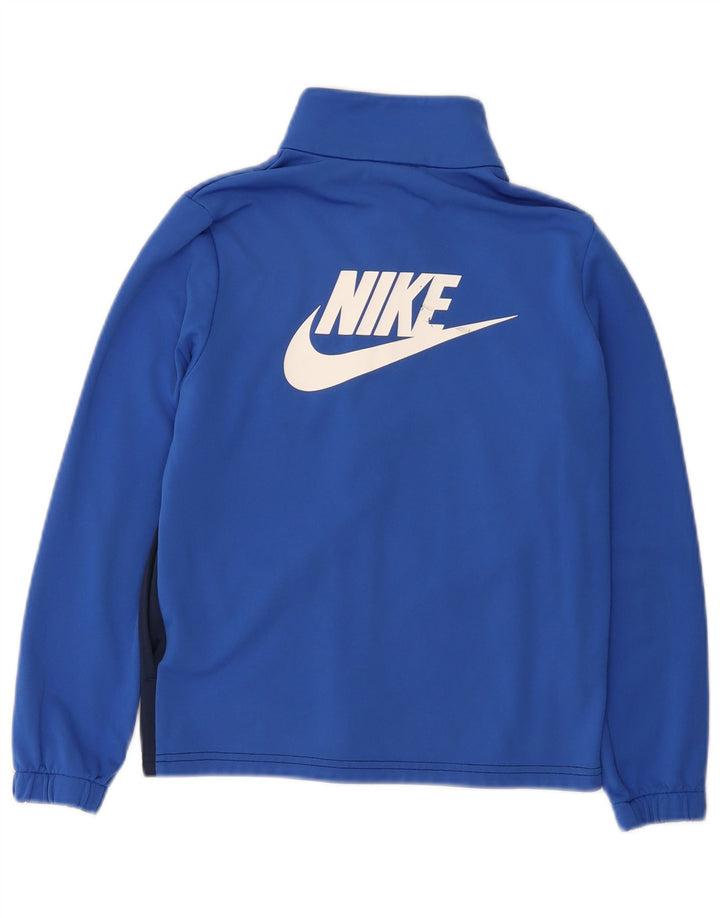 Giacca da ginnastica grafica Nike da ragazzo, 10-11 anni, colore blu medio