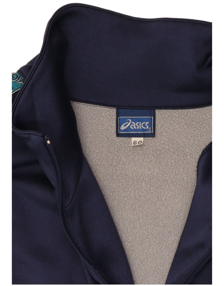 Top della tuta da uomo Asics XL blu navy