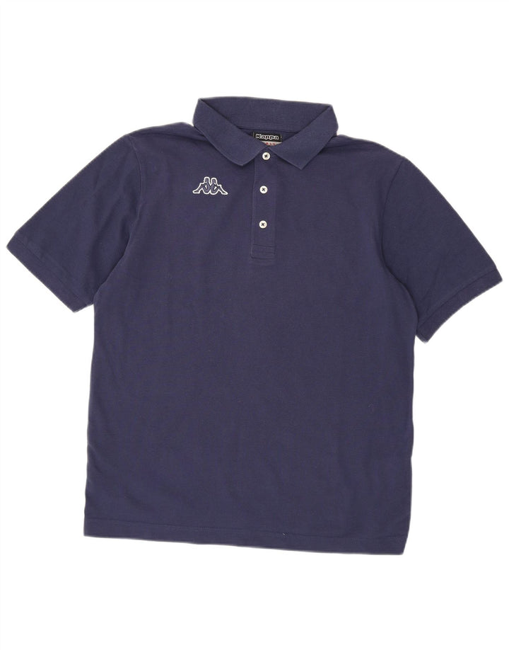 Polo Kappa Uomo Small Blu Navy in cotone