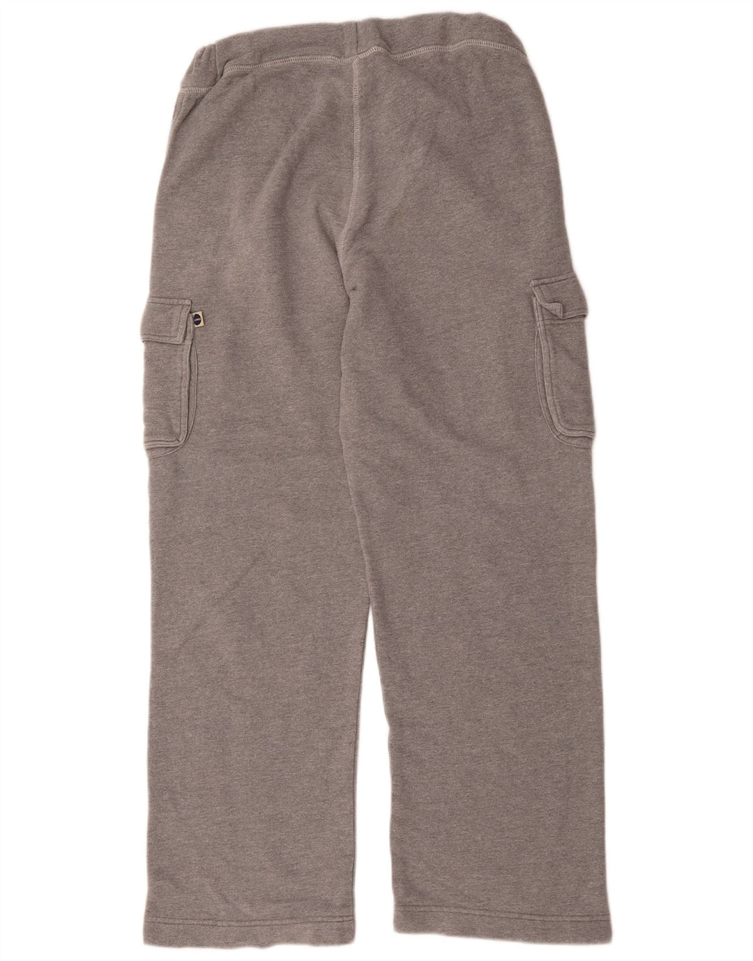 Pantaloni da tuta cargo vintage da uomo in cotone grigio medio