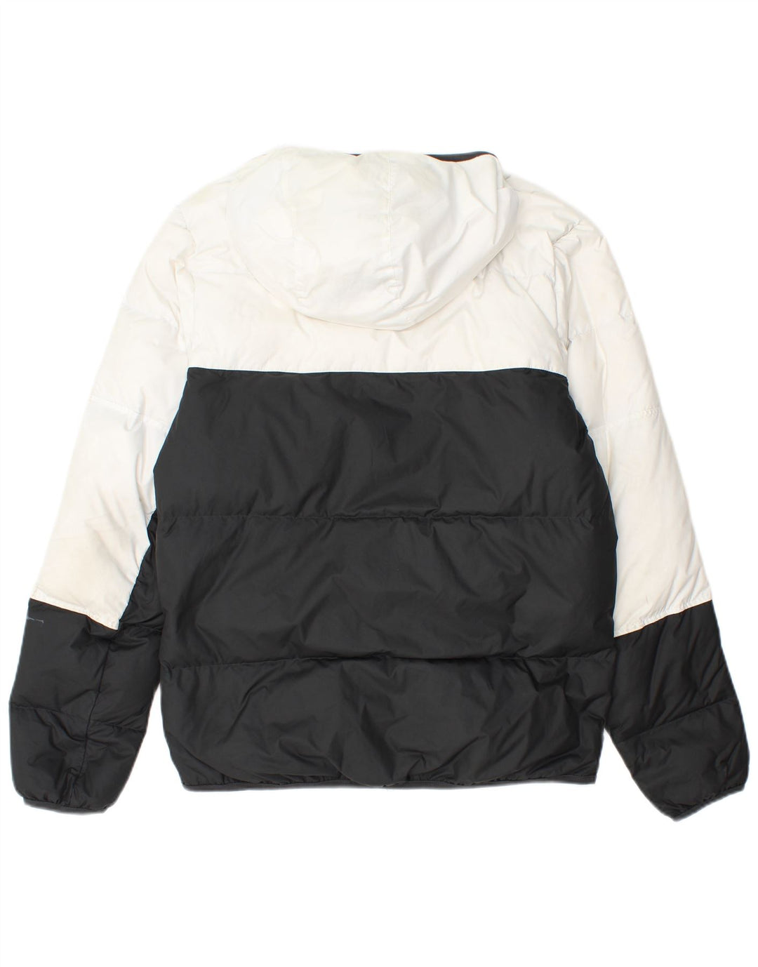 Giacca imbottita con cappuccio Nike da uomo UK 36 Small Nero Colourblock Poliestere