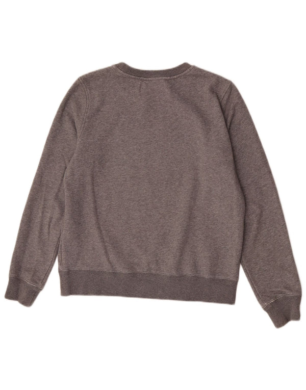 Felpa grafica da donna Calvin Klein Jeans Jumper UK 14 Grigio medio