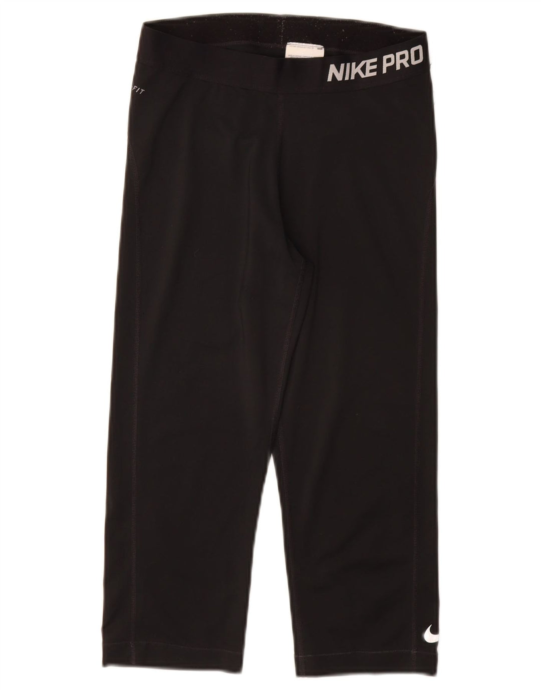 Leggings Capri grafici NIKE da donna Dri Fit UK 12 poliestere nero medio