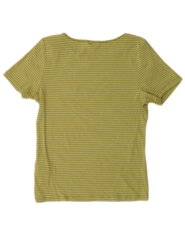 T-shirt da donna Levi's Top UK 14 cotone gessato verde medio