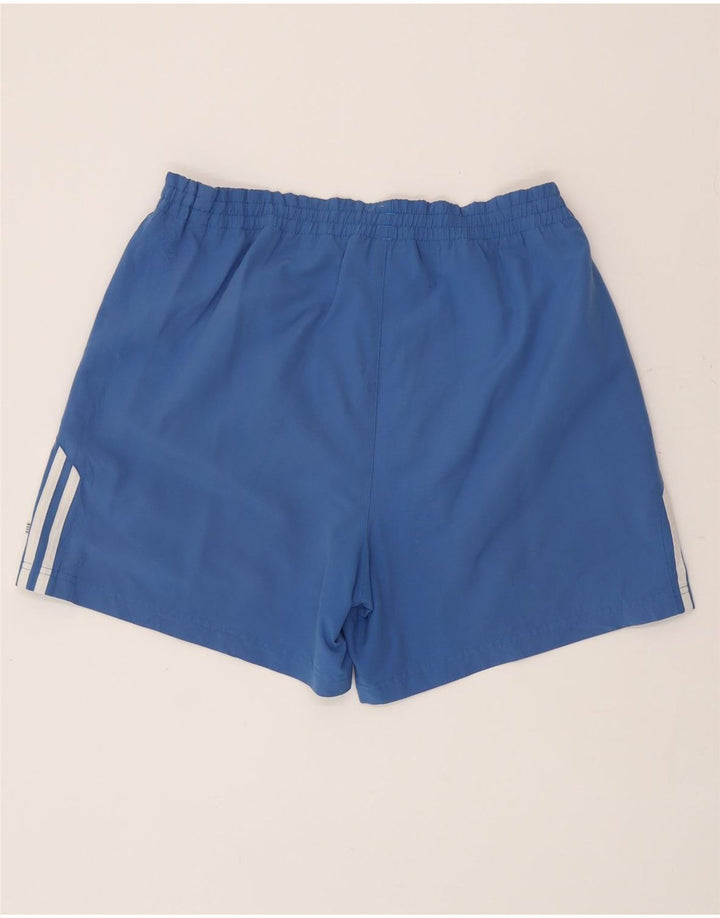 Pantaloncini sportivi da uomo Adidas in poliestere blu medio