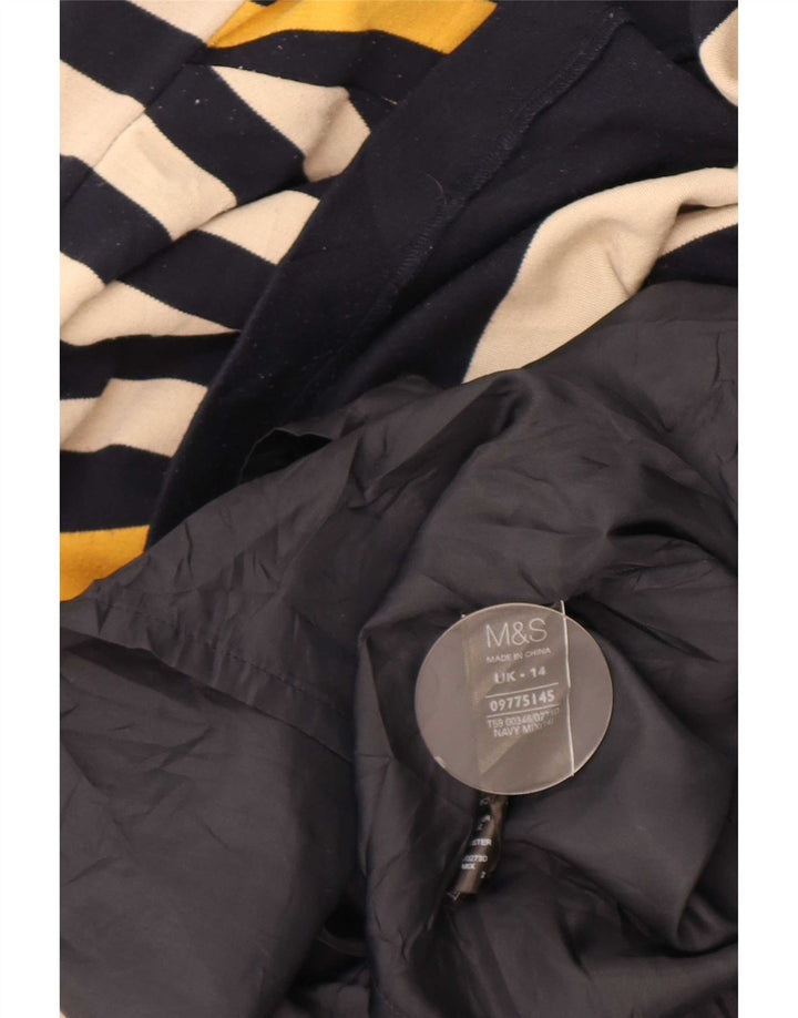 Abito tubino da donna Marks & Spencer UK 14 medio blu navy a righe