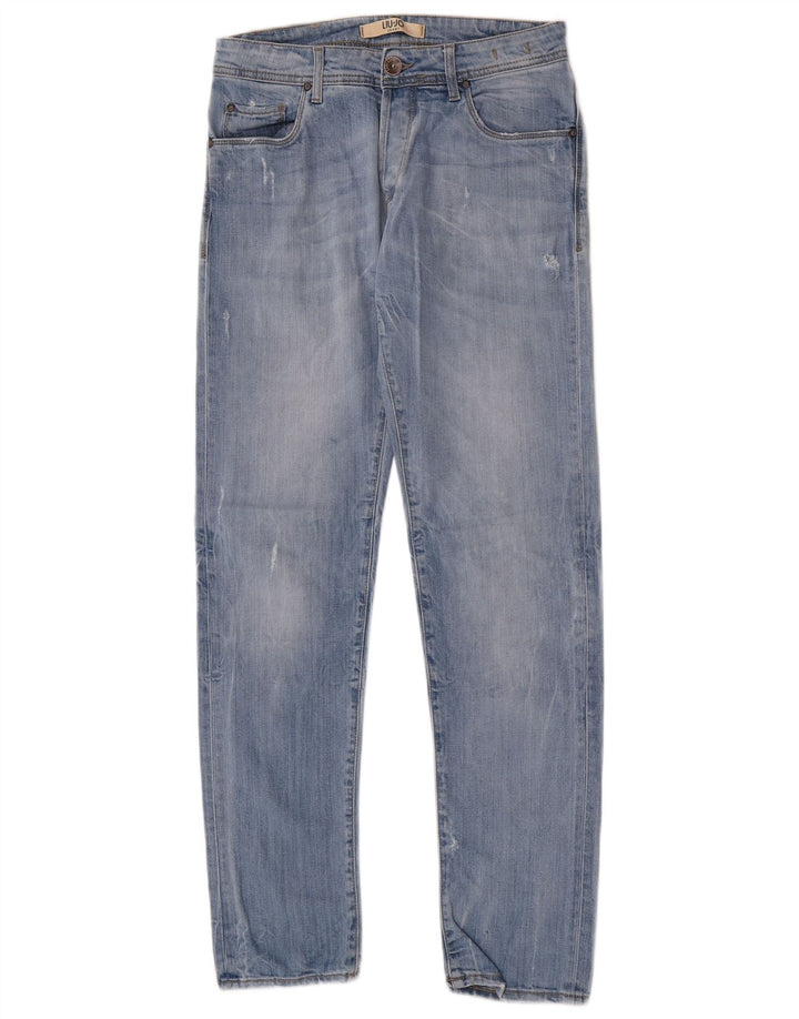 Jeans Slim Uomo Liu Jo W30 L32 Blu Cotone