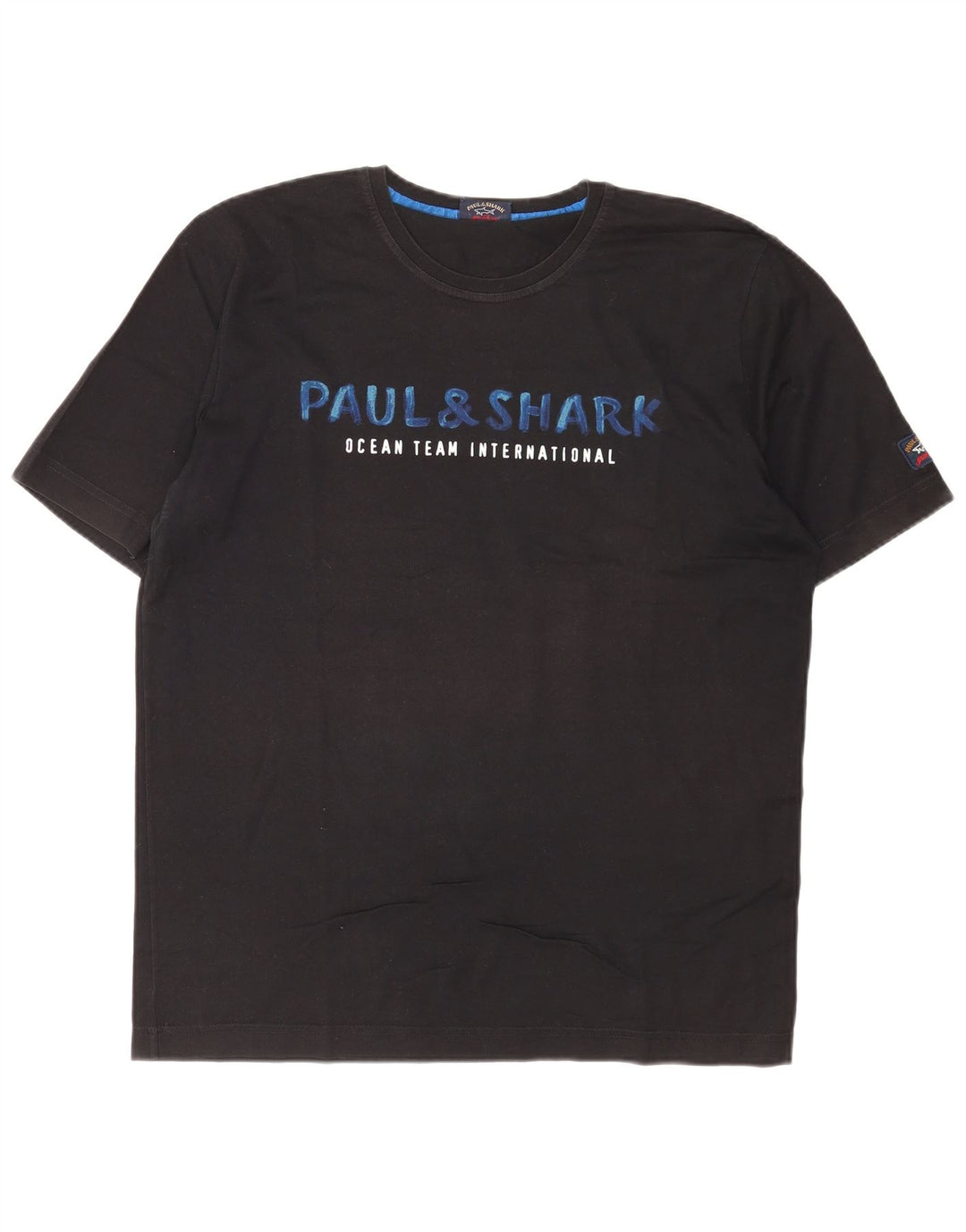Paul & Shark T-shirt grafica da uomo Yachting Top grande nera