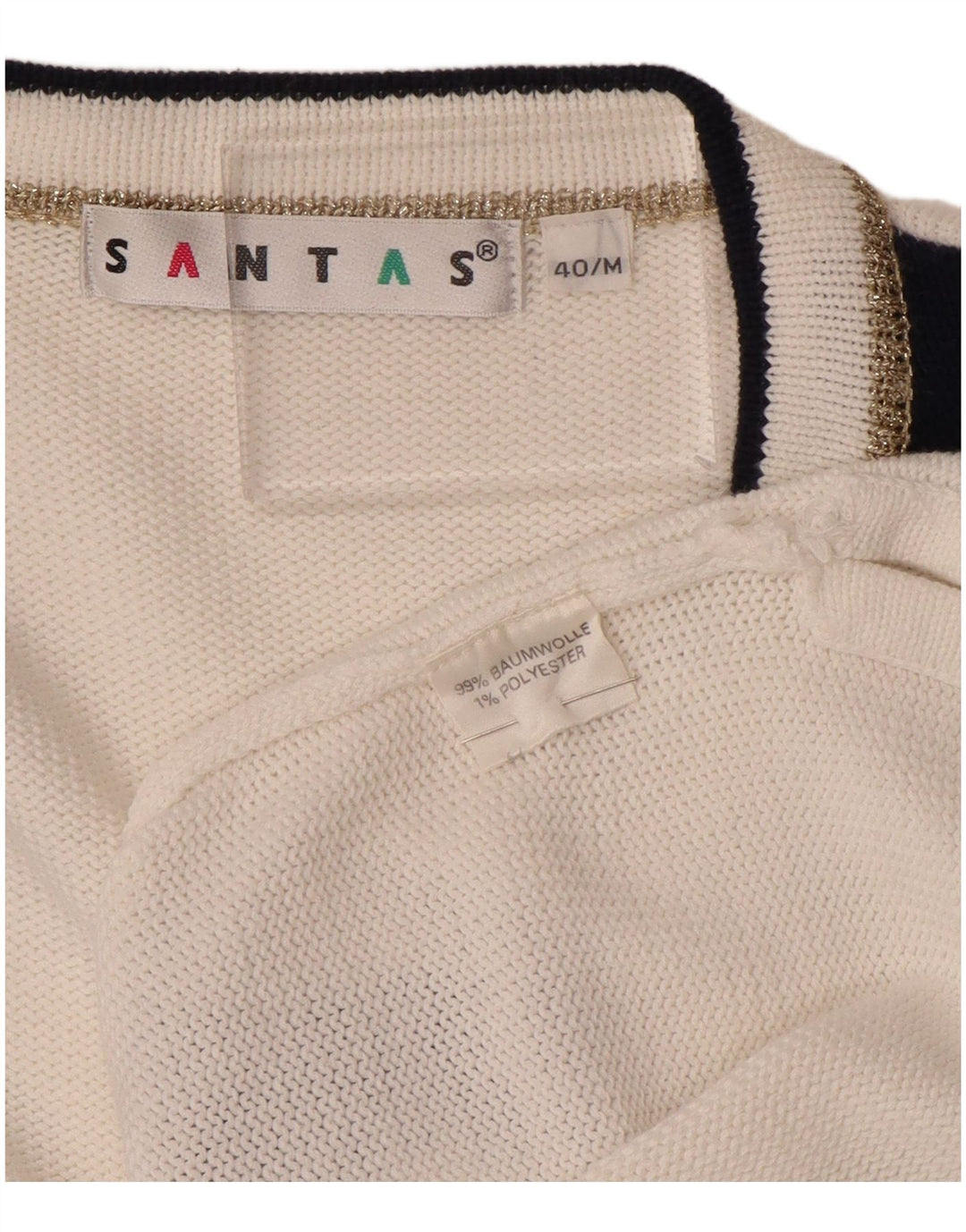 Maglione cardigan lungo oversize da donna VINTAGE UK 14 bianco medio