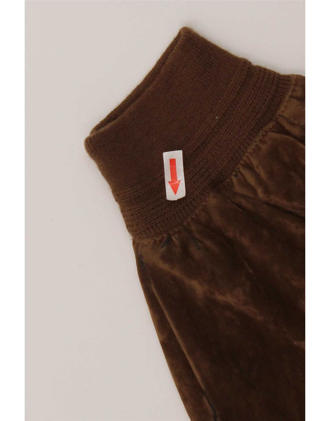 Giubbotto bomber vintage da uomo in velluto IT 52 XL in seta marrone