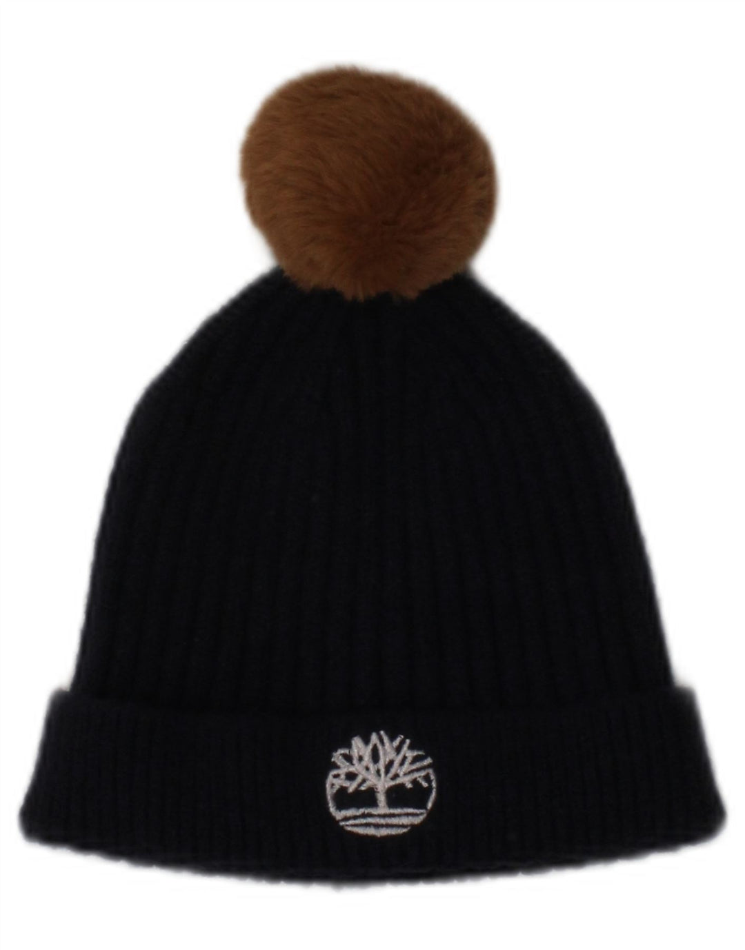 TIMBERLAND Baby Boys Graphic Bobble Hat One Size 3-18M Navy Blue Winter