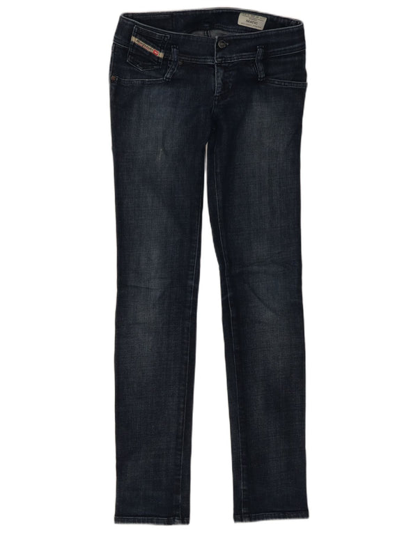 DIESEL Womens Matic Skinny Jeans W26 L32  Navy Blue Cotton
