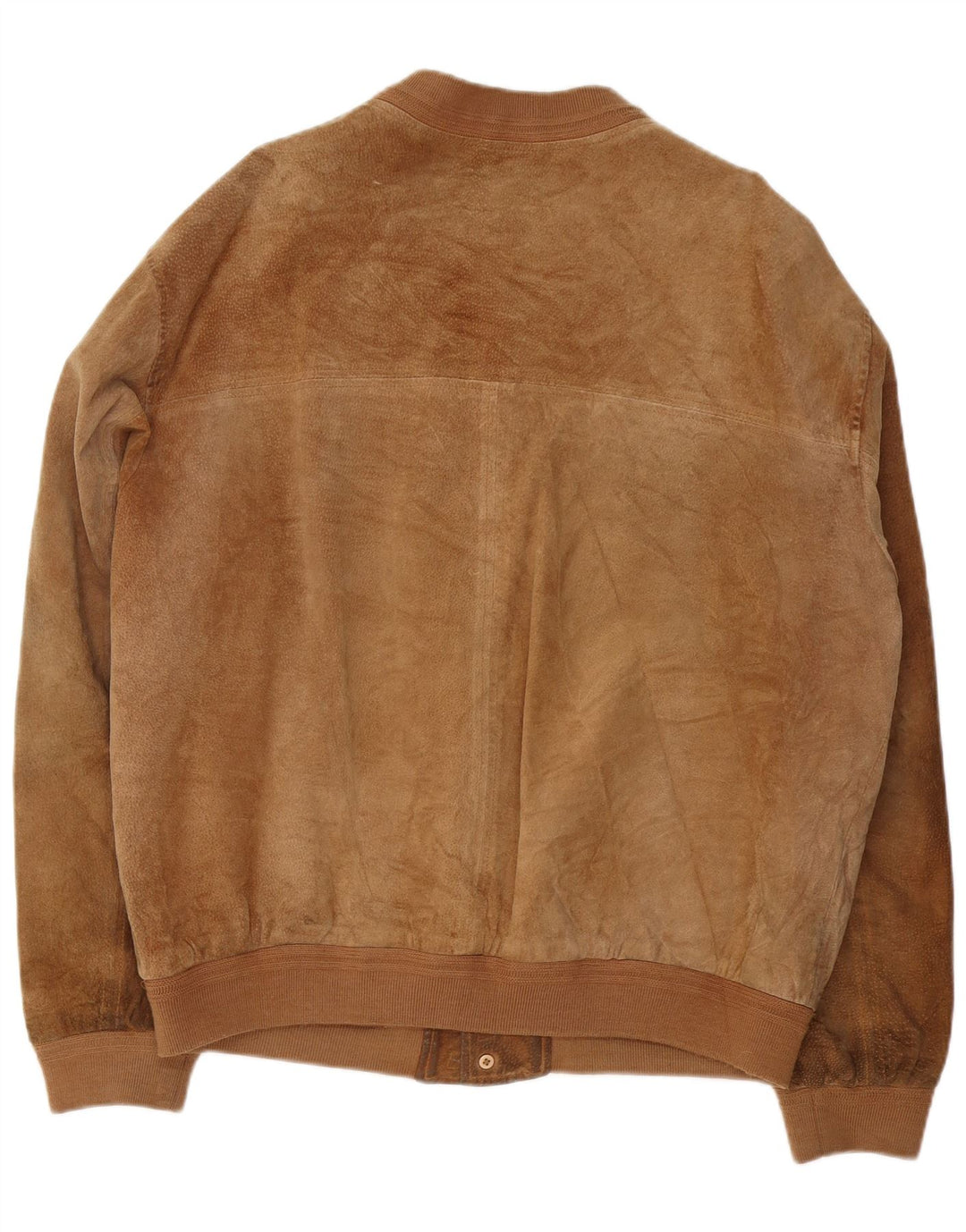 Bomber da uomo in pelle scamosciata Essebi IT 54 2XL Pelle marrone