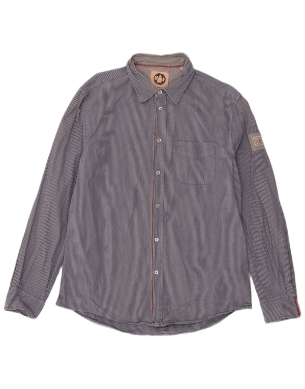 Murphy & Nye Camicia da uomo per velai XL Cotone gessato blu navy