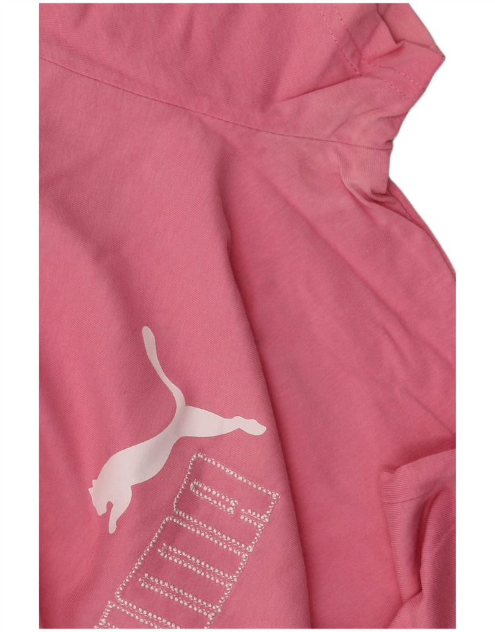 T-shirt grafica da donna Puma UK 14 rosa medio