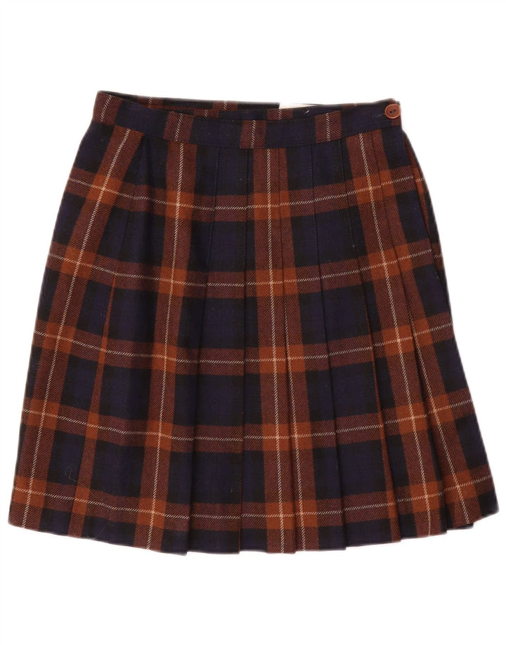 GB.PEDRINI Gonna mini avvolgente da donna IT 40 piccola W24 scozzese blu navy