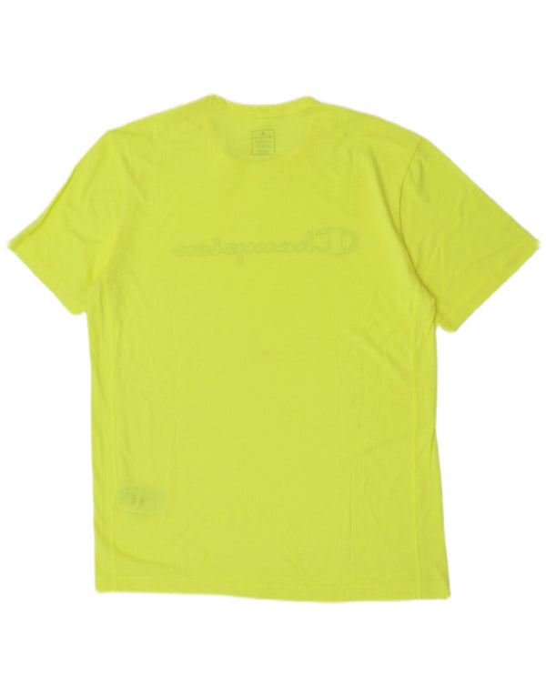 T-shirt grafica da uomo Champion Top 2XL poliestere giallo