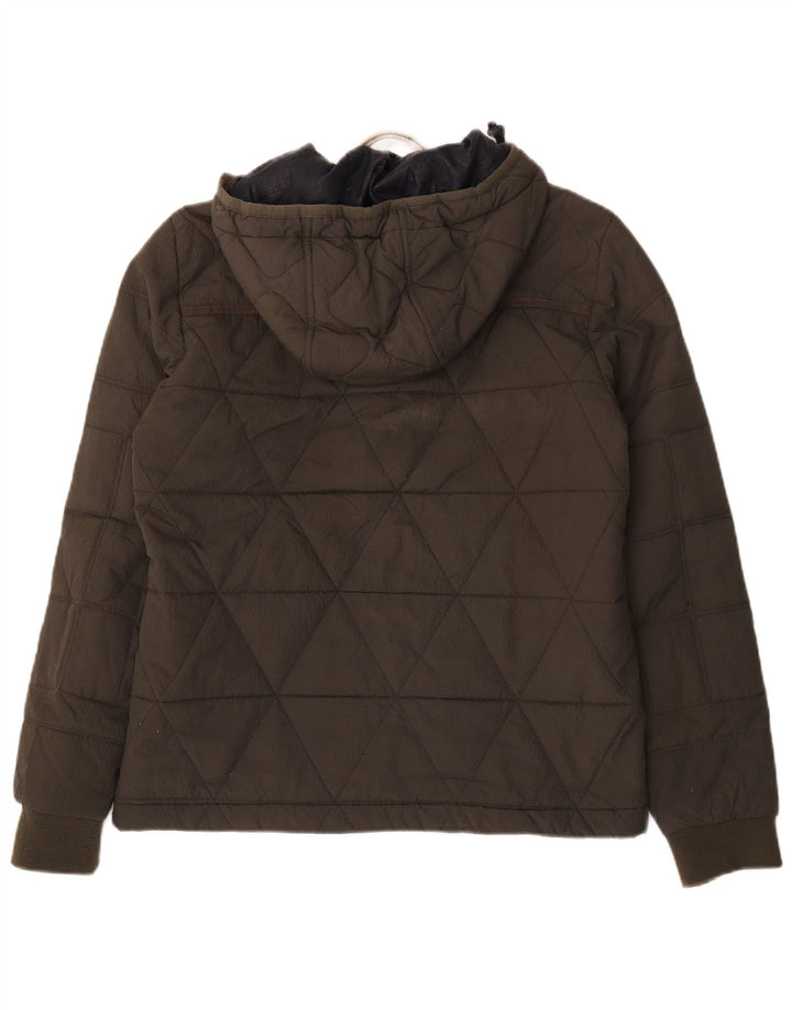 Giacca imbottita con cappuccio da uomo G-Star UK 38 Poliestere kaki medio