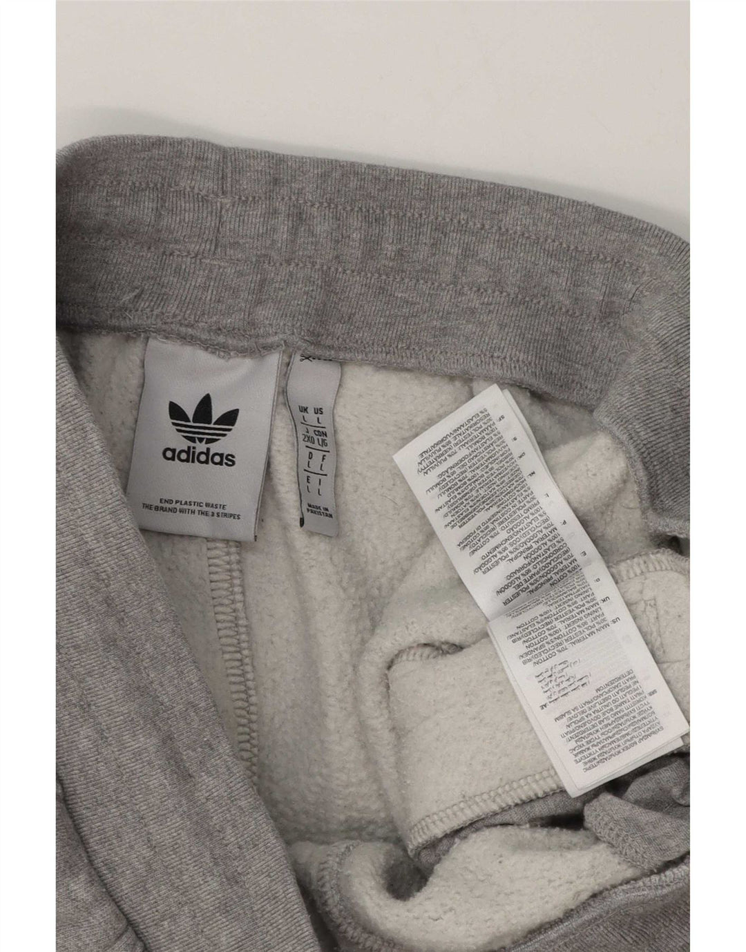 Pantaloni da tuta da uomo Adidas Joggers grandi in cotone grigio