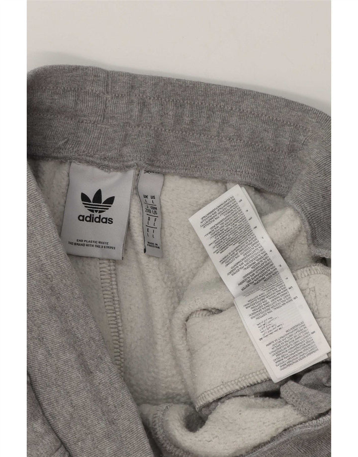 Pantaloni da tuta da uomo Adidas Joggers grandi in cotone grigio