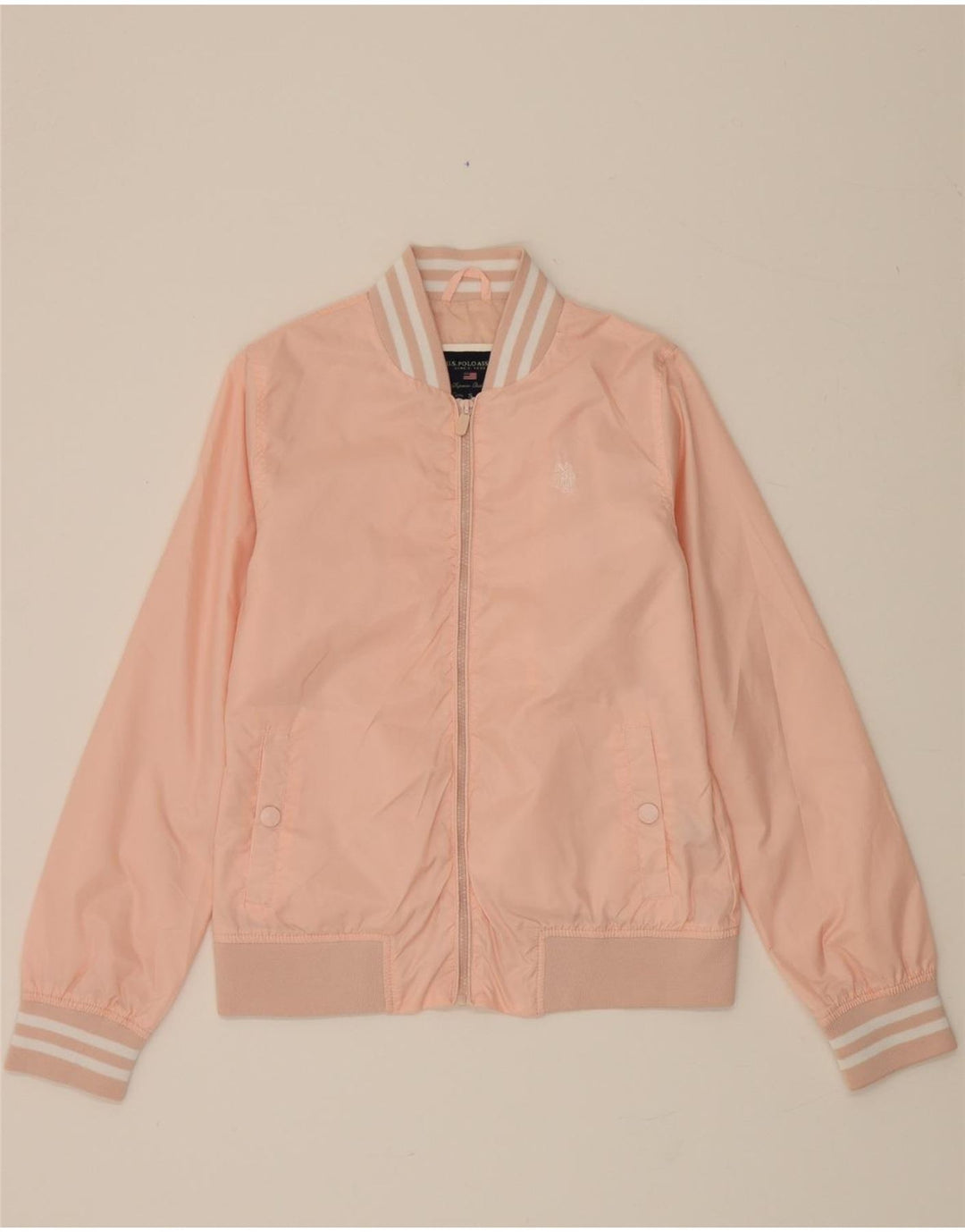 Giubbotto bomber da donna US POLO ASSN UK 10 piccolo poliestere rosa
