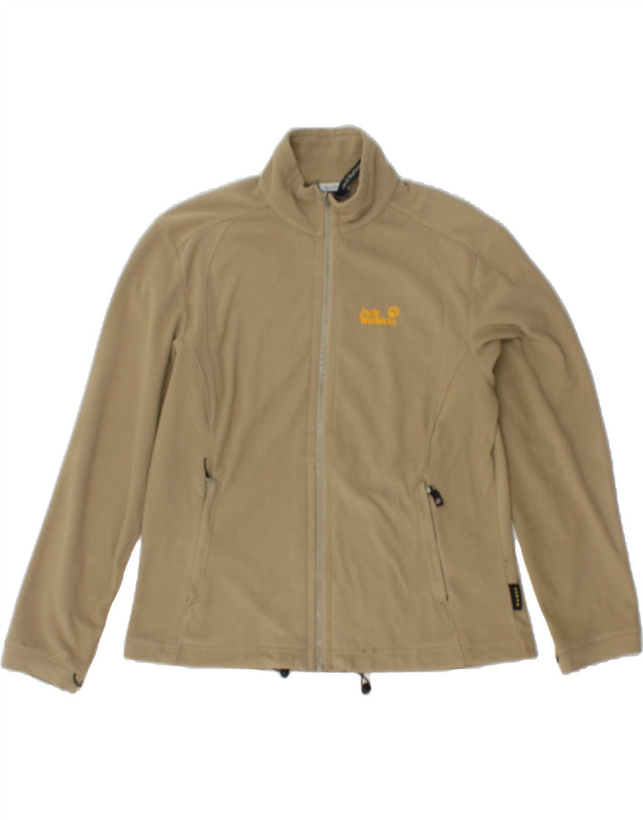 JACK WOLFSKIN Womens Fleece Jacket UK 14/16 Large Green Polyester Vintage Jack Wolfskin and Second-Hand Jack Wolfskin from Messina Hembry 