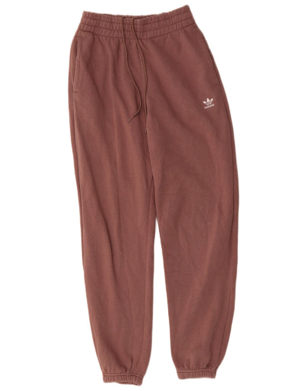 Pantaloni da tuta da donna Adidas Joggers UK 16 Large Rosa Cotone