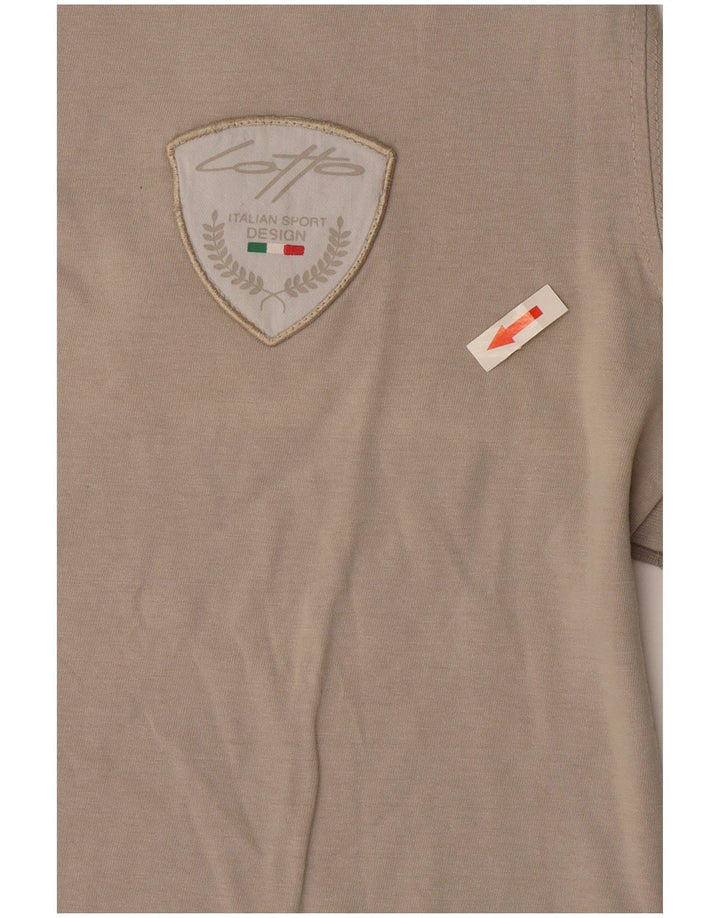 T-shirt da uomo Lotto Top Large in cotone grigio