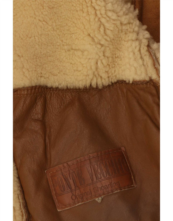 Giubbotto in shearling da uomo Ponte Vecchio IT 54 2XL Marrone