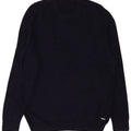 Maglione maglione girocollo da uomo Hugo Boss grande cotone blu navy