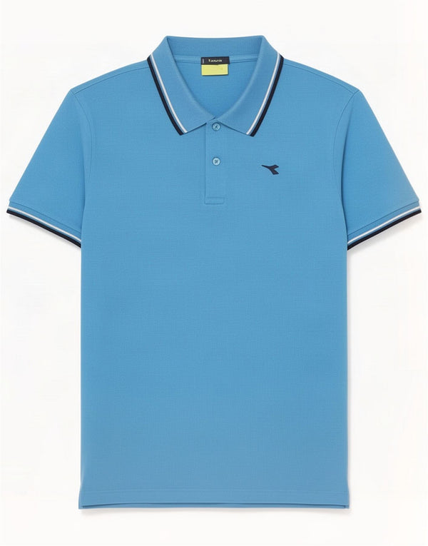 Diadora Polo Uomo Large Blu Cotone