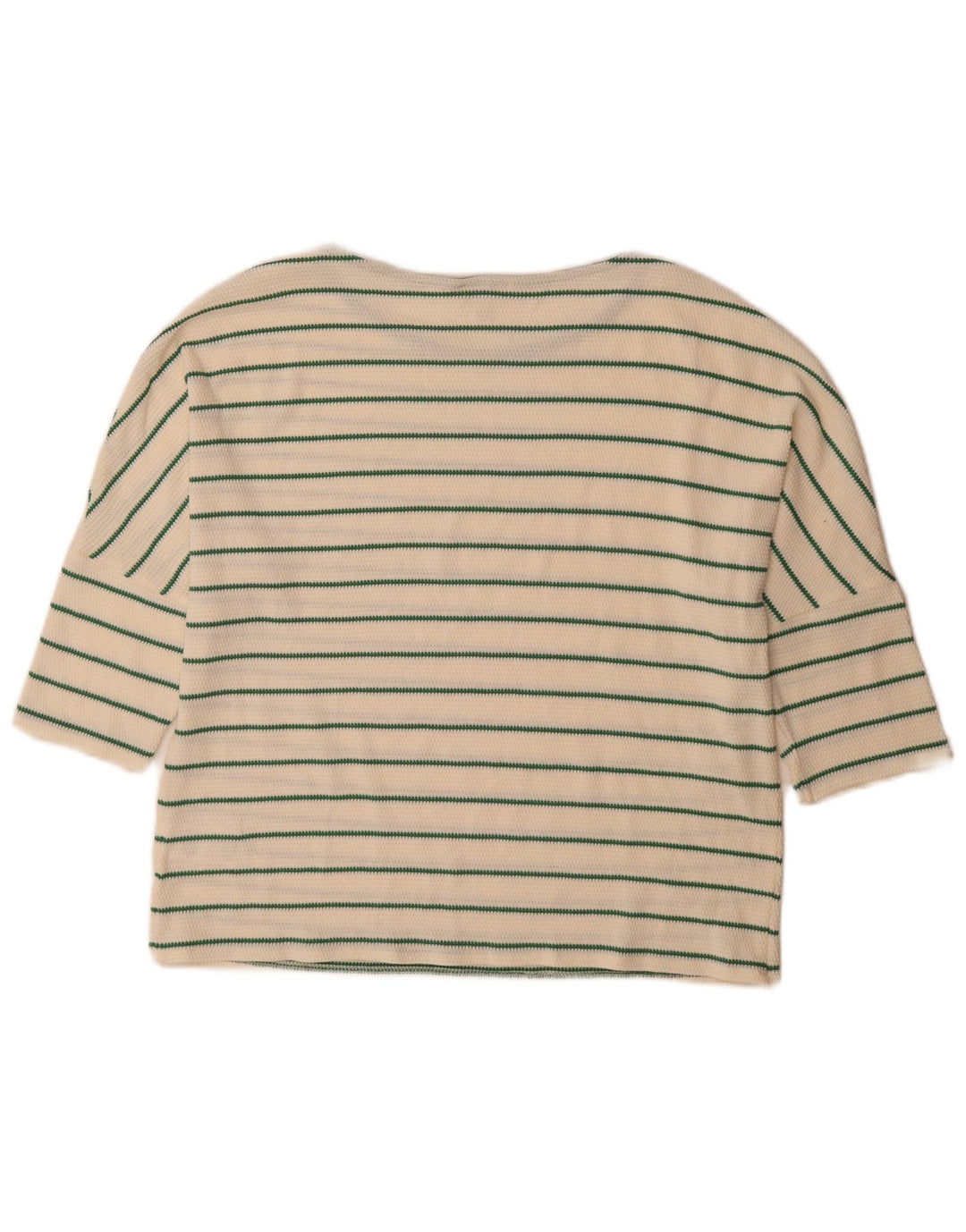 Top da donna Phase Eight manica 3/4 UK 12 Cotone a righe bianche medie