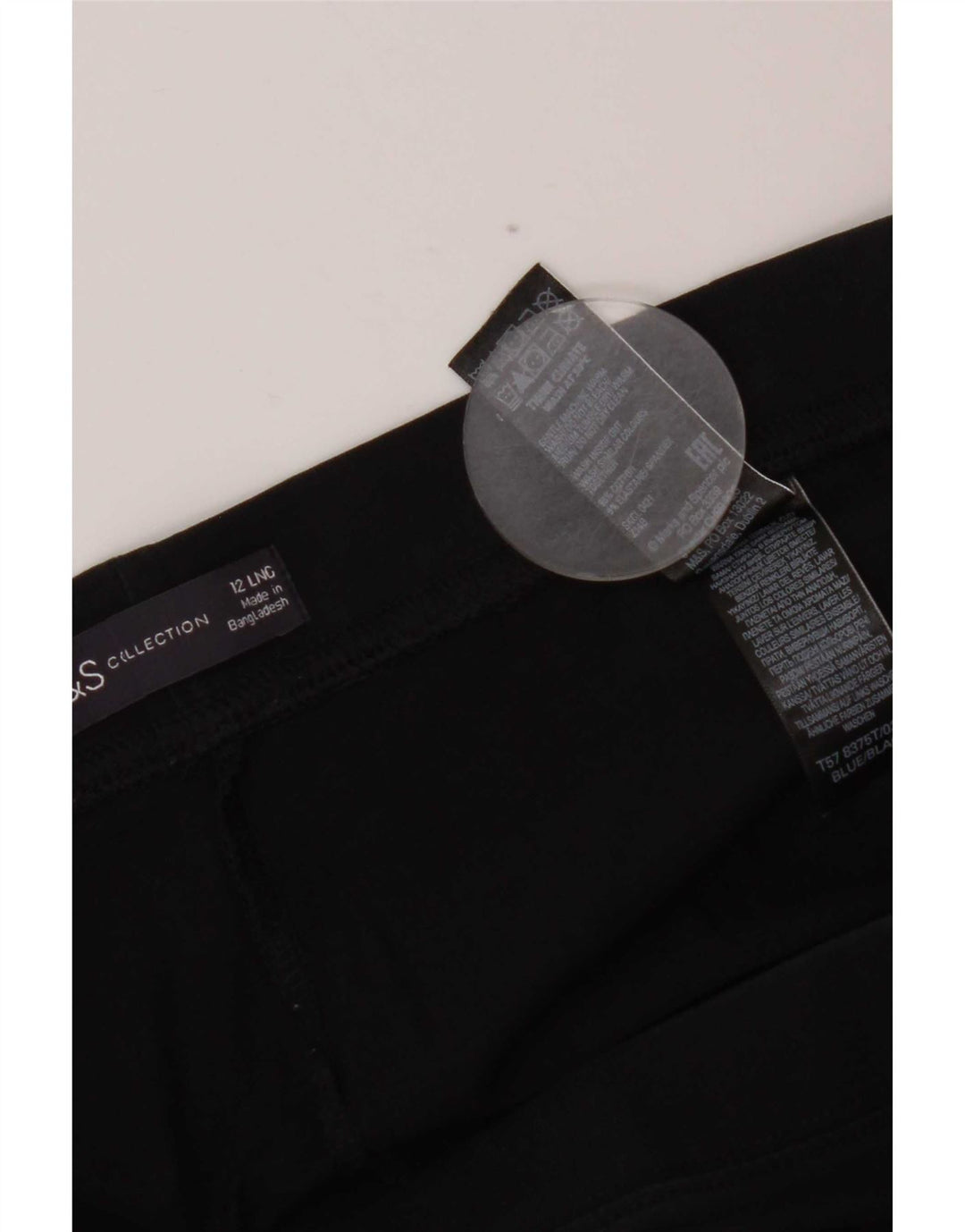 Leggings da donna Marks & Spencer UK 12 cotone nero medio