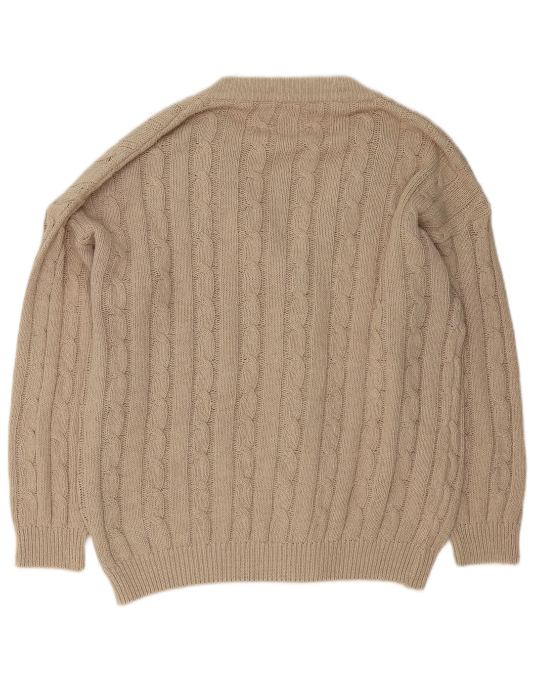 Maglione cardigan da uomo VINTAGE grande cotone beige