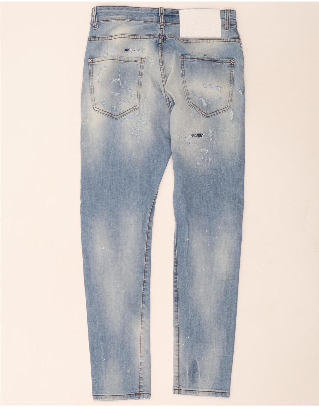 Jeans slim invecchiati da uomo Richmond W32 L30 Blu