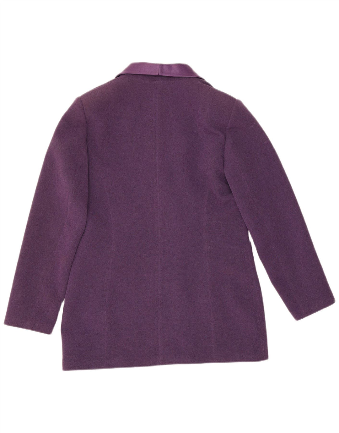 Giacca blazer vintage da donna a 3 bottoni UK 12 viola medio