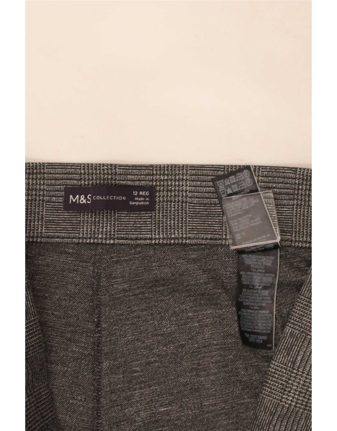 Pantaloni casual da donna Marks & Spencer UK 12 medi W30 L27 Grigio