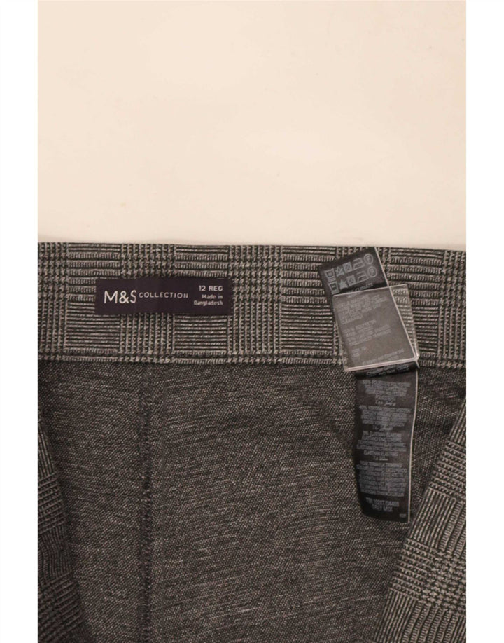 Pantaloni casual da donna Marks & Spencer UK 12 medi W30 L27 Grigio