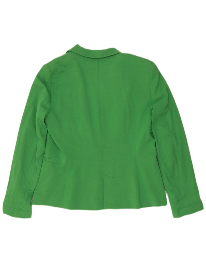 Giacca blazer da donna a 1 bottone Zara UK 18 XL cotone verde