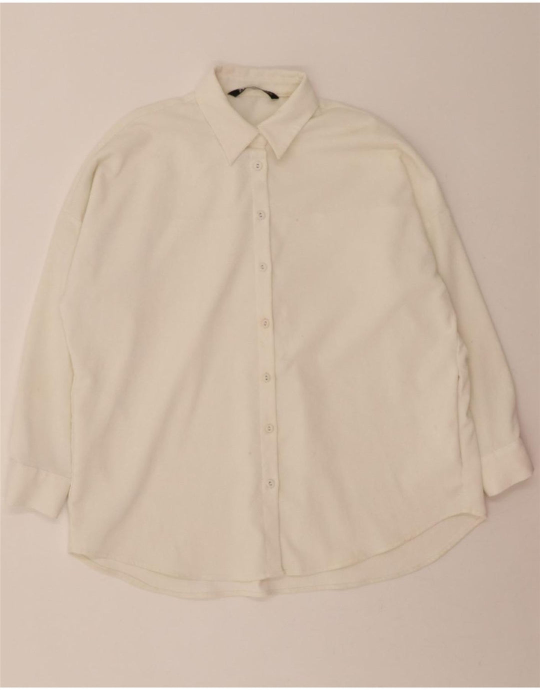 ZARA Womens Oversized Shirt UK 10 Small White Vintage Zara and Second-Hand Zara from Messina Hembry 