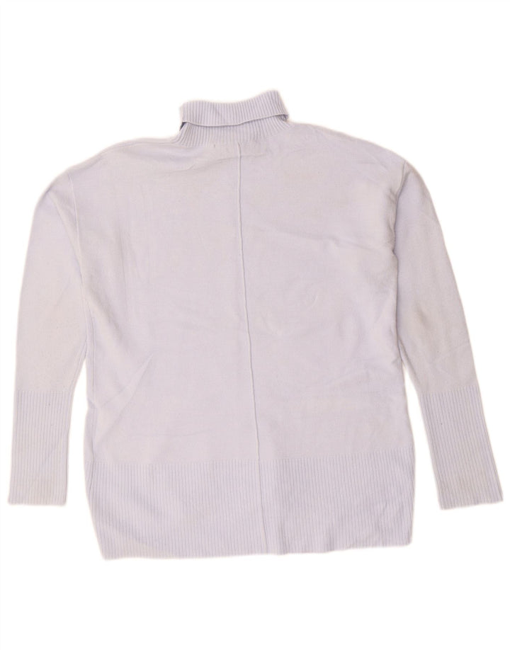 FRENCH CONNECTION Maglione maglione da donna con collo alto UK 10 piccolo viola