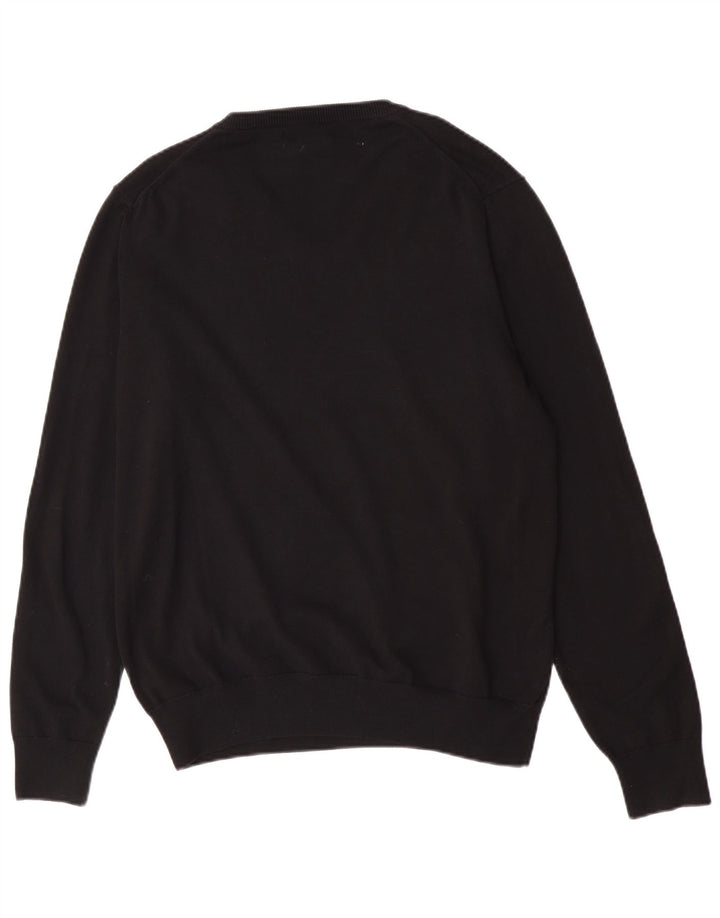Maglione da uomo con scollo a V Marks & Spencer grande cotone nero