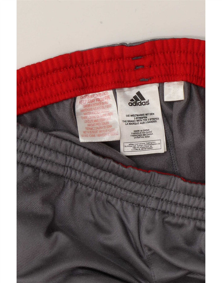 Pantaloni della tuta da ragazzo Adidas 13-14 anni in poliestere grigio