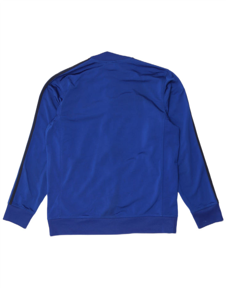 Giacca da ginnastica da uomo Adidas grande in poliestere blu
